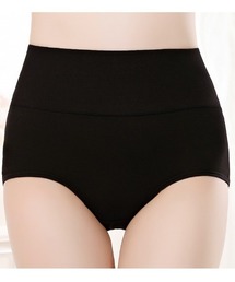 Coo+i（クーイ）の「ハイウエスト綿ショーツ 無地（ショーツ）」