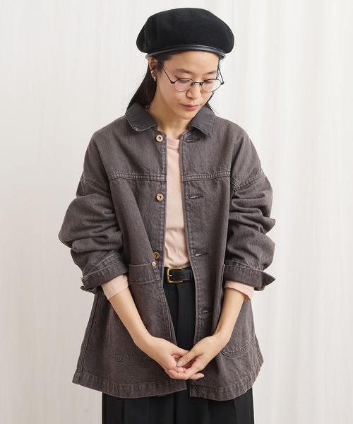 fig Ｌondon（フィグロンドン）の「colored denim　coverall（カバーオール・レディース・カーキ/ボルドー・FREE）」の22枚目の写真