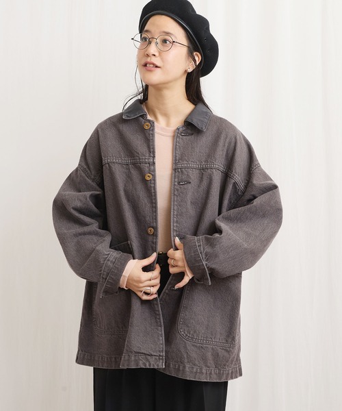 fig Ｌondon（フィグロンドン）の「colored denim　coverall（カバーオール・レディース・カーキ/ボルドー・FREE）」の20枚目の写真