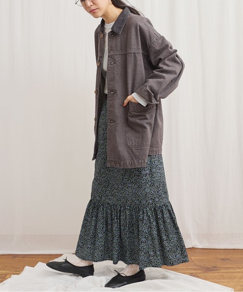 fig Ｌondon（フィグロンドン）の「colored denim　coverall（カバーオール・レディース・カーキ/ボルドー・FREE）」の19枚目の写真