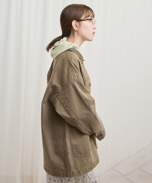 fig Ｌondon（フィグロンドン）の「colored denim　coverall（カバーオール・レディース・カーキ/ボルドー・FREE）」の14枚目の写真