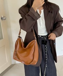 【NuNuNa】2WAY合成皮革ショルダーバッグ