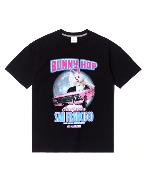 QT8 GARMENTS（キューティーエイトガーメント）の「RG Bunny Hop Tee (Black)（Tシャツ/カットソー・レディース・その他・LARGE/MEDIUM/SMALL/X-LARGE）」の2枚目の写真