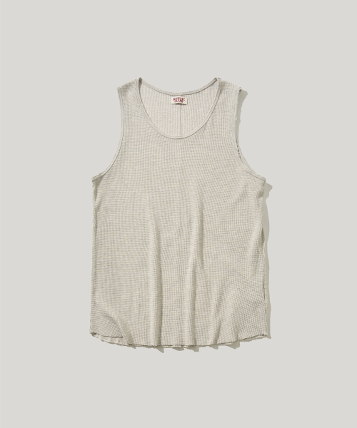 RUSTICCLUB(ラスティッククラブ)の「VINTAGE WAFFLE SLEEVELESS_OATMEAL(Tシャツ/カットソー・レディース・その他・MEDIUM/LARGE)」の1枚目の写真