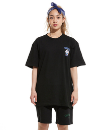LABベースボールクラブスモールロゴ半袖Tシャツブラック