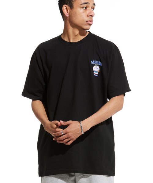 CREAM SODA LAB(クリームソーダラボ)の「LABベースボールクラブスモールロゴ半袖Tシャツブラック(Tシャツ/カットソー・メンズ・その他・LARGE/MEDIUM/X-LARGE/XX-LARGE)」の7枚目の写真