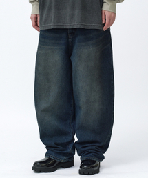 BRUSH WASHED DENIM [NAVY]