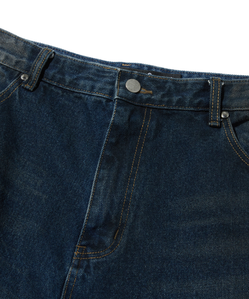suade（スエード）の「BRUSH WASHED DENIM [NAVY]（デニムパンツ・レディース・その他・SMALL）」の4枚目の写真