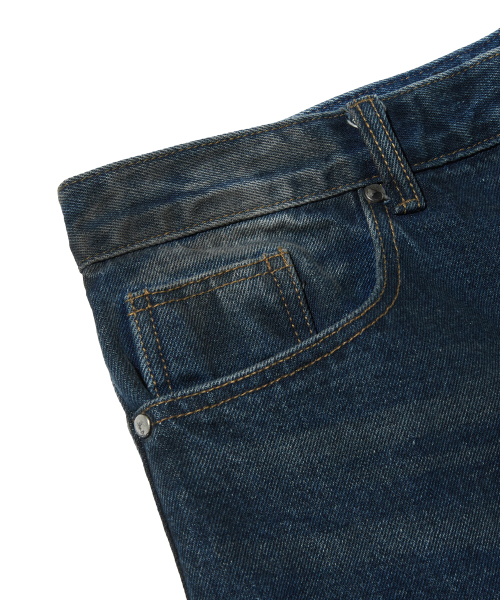 suade（スエード）の「BRUSH WASHED DENIM [NAVY]（デニムパンツ・レディース・その他・SMALL）」の6枚目の写真