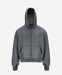 BLR（ビーエルアール）の「Dyed Circle Logo Over-fit Hoodie Zip-up（パーカー）」