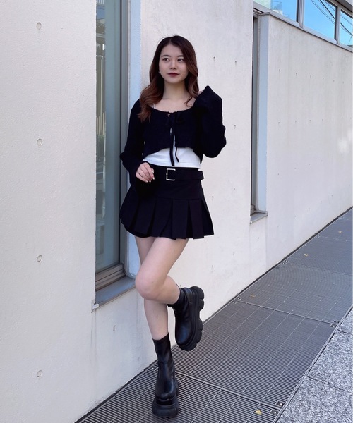 one way(ワンウェイ)の「フェザーボレロ(カーディガン/ボレロ・レディース・グレー/ホワイト/ブラック・FREE)」の17枚目の写真