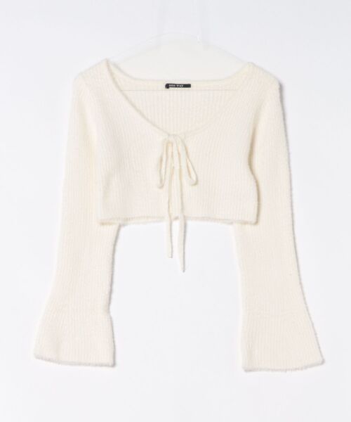 one way(ワンウェイ)の「フェザーボレロ(カーディガン/ボレロ・レディース・グレー/ホワイト/ブラック・FREE)」の8枚目の写真