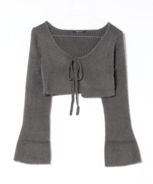 one way(ワンウェイ)の「フェザーボレロ(カーディガン/ボレロ・レディース・グレー/ホワイト/ブラック・FREE)」の10枚目の写真