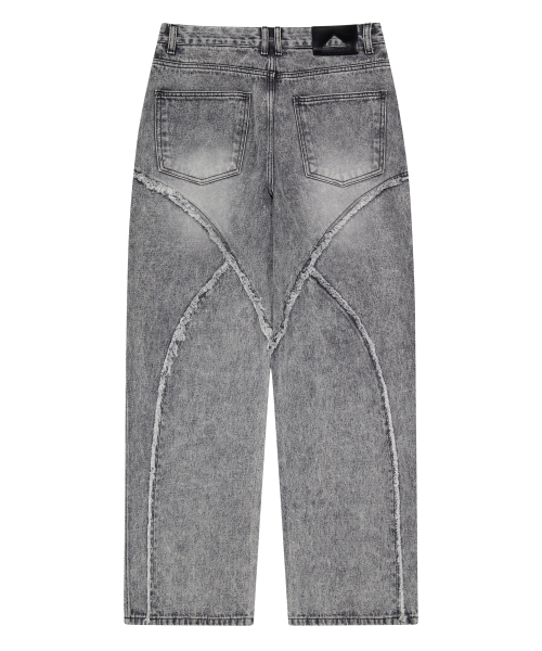 UNGIMMICK(アンジミック)の「STONE WASHED DENIM PANTS (GRAY)(デニムパンツ・メンズ・その他・MEDIUM/SMALL/LARGE)」の2枚目の写真