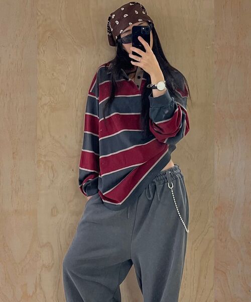 ENDOOR(エンドア)の「Vtg stripe polo shirt (vtg beige)(ポロシャツ・メンズ・その他・1/2)」の8枚目の写真