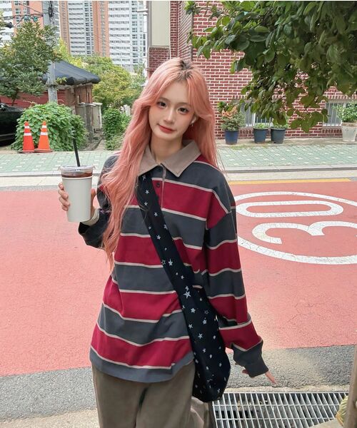 ENDOOR(エンドア)の「Vtg stripe polo shirt (vtg beige)(ポロシャツ・メンズ・その他・1/2)」の5枚目の写真