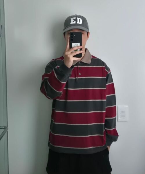 ENDOOR(エンドア)の「Vtg stripe polo shirt (vtg beige)(ポロシャツ・メンズ・その他・1/2)」の3枚目の写真