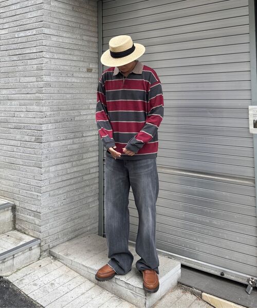 ENDOOR(エンドア)の「Vtg stripe polo shirt (vtg beige)(ポロシャツ・メンズ・その他・1/2)」の2枚目の写真