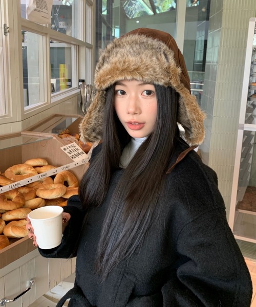 セール】フェイクファー トラッパーハット（ハット）｜FUNdaysion