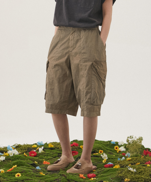 PENFIELD(ペンフィールド)の「GARMENT DYED UTILITY HALF PANTS BEIGE_FQ2WP29U(その他パンツ・メンズ・ベージュ・LARGE/MEDIUM)」の1枚目の写真