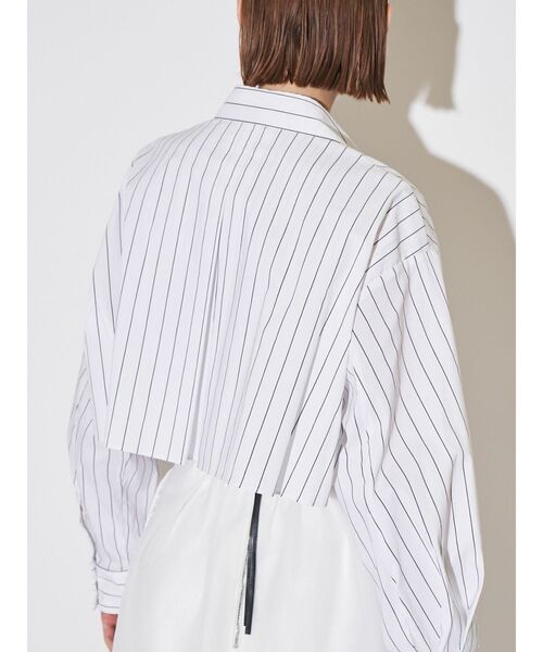 ELENDEEK(エレンディーク)の「ストライプレイヤードシャツ(シャツ/ブラウス・レディース・オフホワイト/ブルー/ピンク・FREE)」の9枚目の写真