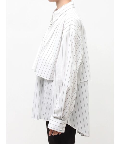 ELENDEEK(エレンディーク)の「ストライプレイヤードシャツ(シャツ/ブラウス・レディース・オフホワイト/ブルー/ピンク・FREE)」の17枚目の写真