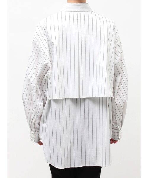 ELENDEEK(エレンディーク)の「ストライプレイヤードシャツ(シャツ/ブラウス・レディース・オフホワイト/ブルー/ピンク・FREE)」の18枚目の写真