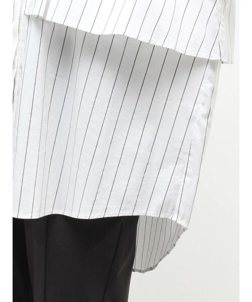 ELENDEEK(エレンディーク)の「ストライプレイヤードシャツ(シャツ/ブラウス・レディース・オフホワイト/ブルー/ピンク・FREE)」の21枚目の写真