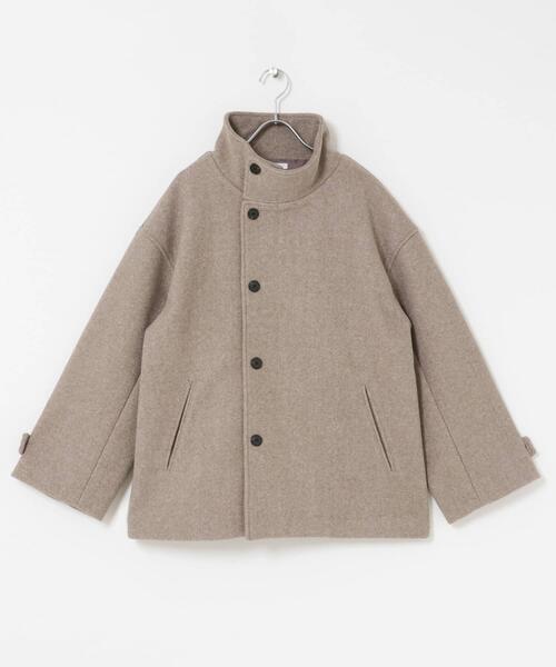 ITEMS URBANRESEARCH（アイテムズ アーバンリサーチ）の「スタンドカラージャケット（その他アウター・レディース・ブラウン/チャコールグレー/ベージュ・FREE）」の9枚目の写真