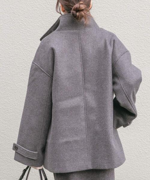 ITEMS URBANRESEARCH（アイテムズ アーバンリサーチ）の「スタンドカラージャケット（その他アウター・レディース・ブラウン/チャコールグレー/ベージュ・FREE）」の20枚目の写真