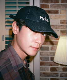 TYKE（タイク）の「Logo Washed Denim Cap - Black（キャップ）」