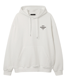 OUSE（オウズ）の「ベーシックロゴオーバーサイズフードパーカー (DLS017) ホワイト（パーカー）」