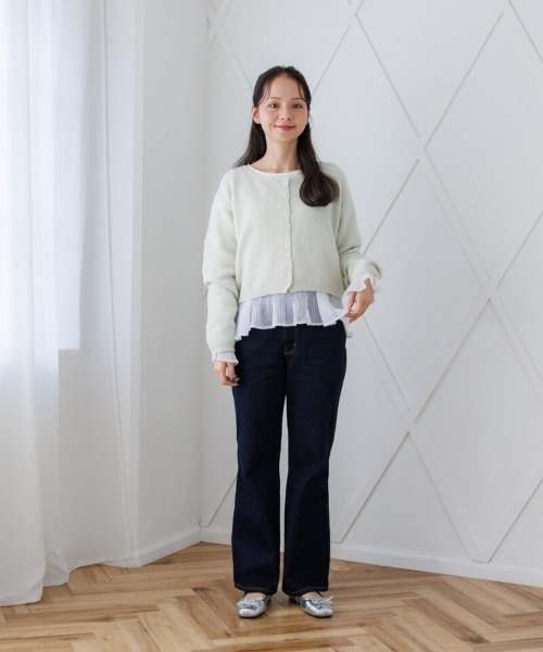 flower(フラワー)の「スプリンジーカラーカーディガン(カーディガン/ボレロ・レディース・グリーン/ブルー/イエロー・FREE)」の7枚目の写真