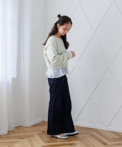 flower(フラワー)の「スプリンジーカラーカーディガン(カーディガン/ボレロ・レディース・グリーン/ブルー/イエロー・FREE)」の8枚目の写真