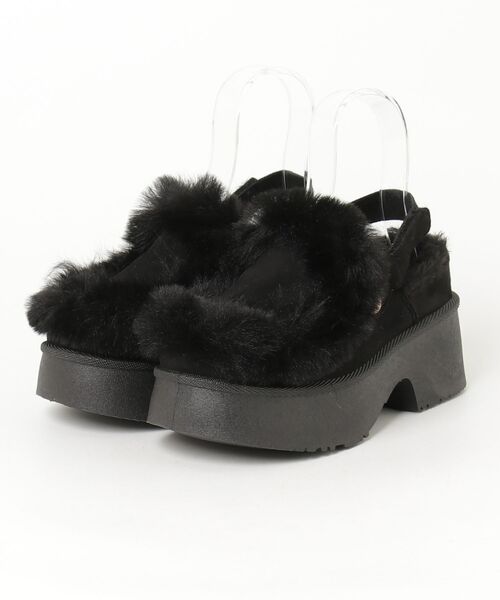 Dedes（デデス）の「Dedes バックベルト付きファーデザイン厚底ムートンシューズ(6423)（ブーツ・レディース・ブラック/ベージュ/ブラウン・37/39/41/43/45/35）」の7枚目の写真