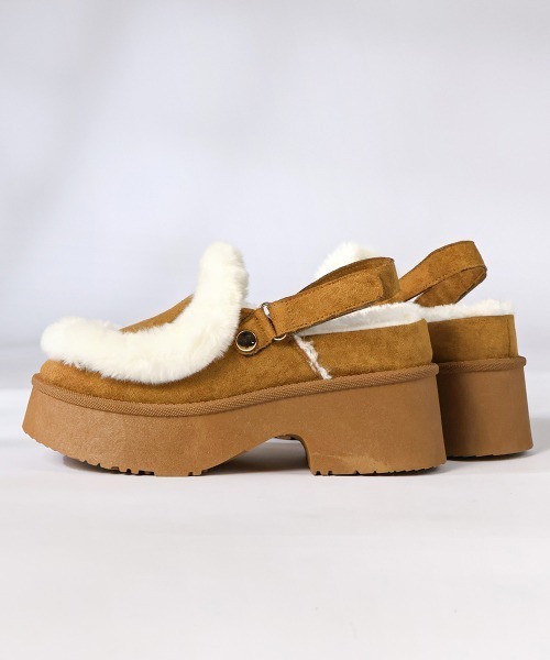 Dedes（デデス）の「Dedes バックベルト付きファーデザイン厚底ムートンシューズ(6423)（ブーツ・レディース・ブラック/ベージュ/ブラウン・37/39/41/43/45/35）」の8枚目の写真