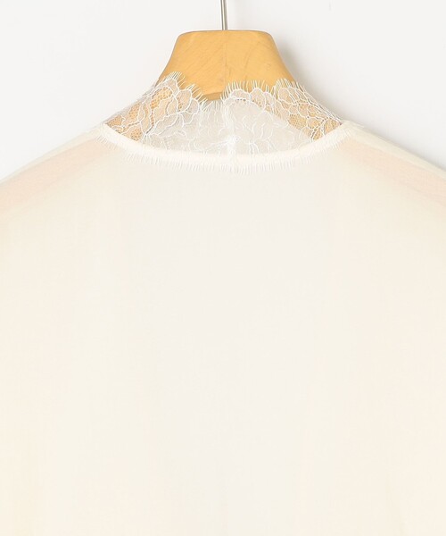 NOLLEY’S Sophi（ノーリーズソフィ）の「ウォッシャブルレーストリミングオーガンジーブラウス（シャツ/ブラウス・レディース・ブラック/オフホワイト・38）」の8枚目の写真