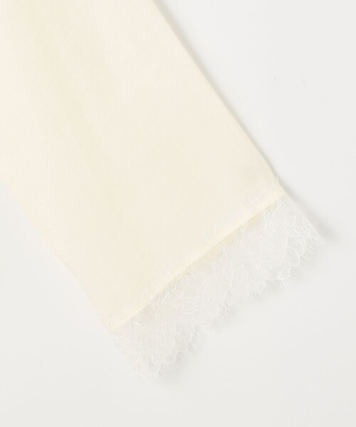 NOLLEY’S Sophi（ノーリーズソフィ）の「ウォッシャブルレーストリミングオーガンジーブラウス（シャツ/ブラウス・レディース・ブラック/オフホワイト・38）」の7枚目の写真