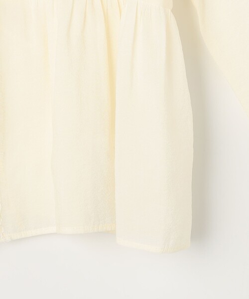 NOLLEY’S Sophi（ノーリーズソフィ）の「ウォッシャブルレーストリミングオーガンジーブラウス（シャツ/ブラウス・レディース・ブラック/オフホワイト・38）」の6枚目の写真