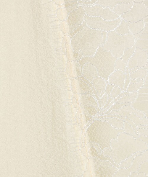 NOLLEY’S Sophi（ノーリーズソフィ）の「ウォッシャブルレーストリミングオーガンジーブラウス（シャツ/ブラウス・レディース・ブラック/オフホワイト・38）」の4枚目の写真