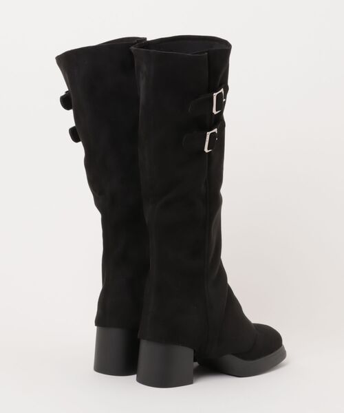 MISCH MASCH（ミッシュマッシュ）の「2025秋冬新作 一部店舗限定 2wayスエードカバーブーツ（ブーツ・レディース・ブラック・M/L）」の2枚目の写真