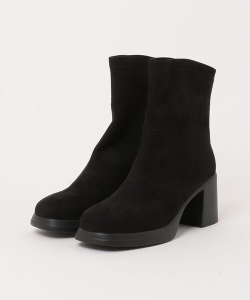 MISCH MASCH（ミッシュマッシュ）の「2025秋冬新作 一部店舗限定 2wayスエードカバーブーツ（ブーツ・レディース・ブラック・M/L）」の4枚目の写真