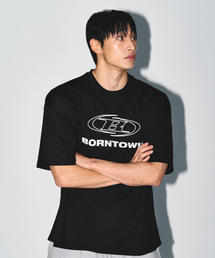 BORN TO WIN（ボーントゥウィン）の「STROKE B LOGO SEMI OVER FIT T-SHIRTS [BLACK]（Tシャツ/カットソー）」