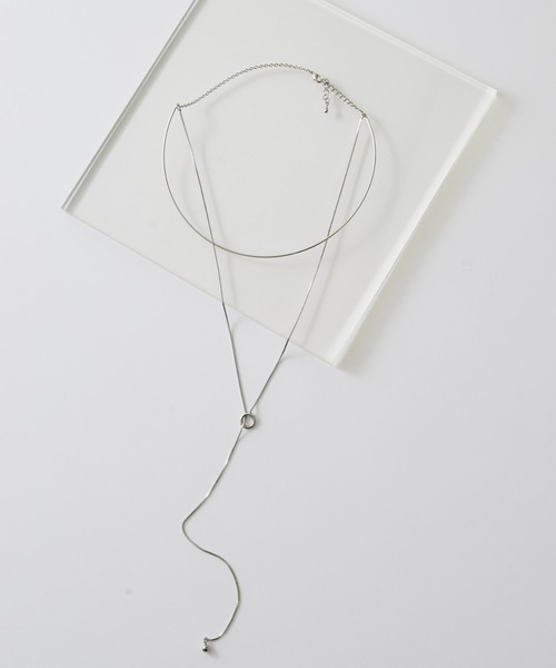 Lui's（ルイス）の「リングバランスネックレス（ネックレス・レディース・ゴールド/シルバー・FREE）」の4枚目の写真