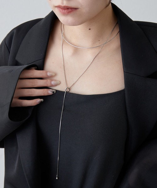 Lui's（ルイス）の「リングバランスネックレス（ネックレス・レディース・ゴールド/シルバー・FREE）」の5枚目の写真