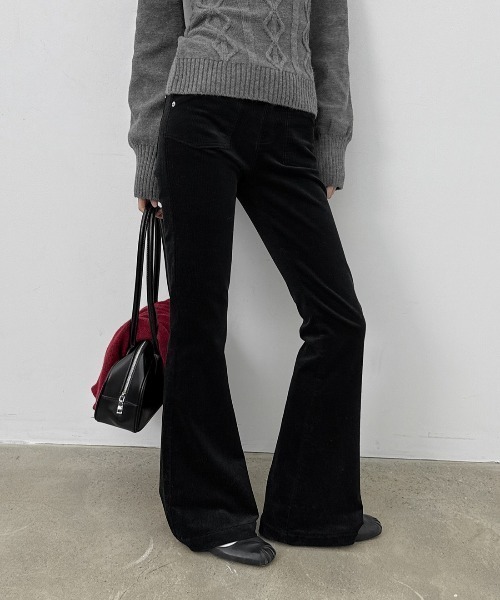 BLACKUP（ブラックアップ）の「[MADE] ローライズコーデュロイブーツカットパンツ（その他パンツ・レディース・カーキ/ブラック・SMALL/MEDIUM）」の13枚目の写真