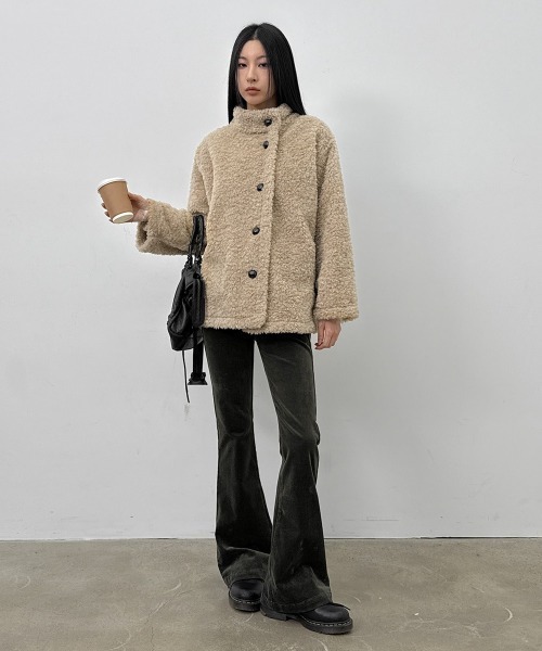 BLACKUP（ブラックアップ）の「[MADE] ローライズコーデュロイブーツカットパンツ（その他パンツ・レディース・カーキ/ブラック・SMALL/MEDIUM）」の7枚目の写真