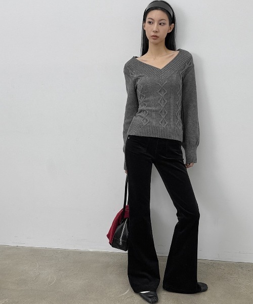 BLACKUP（ブラックアップ）の「[MADE] ローライズコーデュロイブーツカットパンツ（その他パンツ・レディース・カーキ/ブラック・SMALL/MEDIUM）」の10枚目の写真