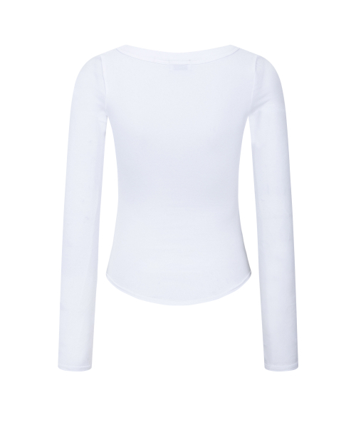 PLEASENOFOLLOW(プリーズノーフォロー)の「25FW New MOMO Shirring Top (White)(Tシャツ/カットソー・レディース・その他・FREE)」の3枚目の写真