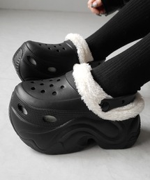 【 2color 】厚底スニーカーソールボアクロッグサンダル / platform sneaker sole boa clog sandals